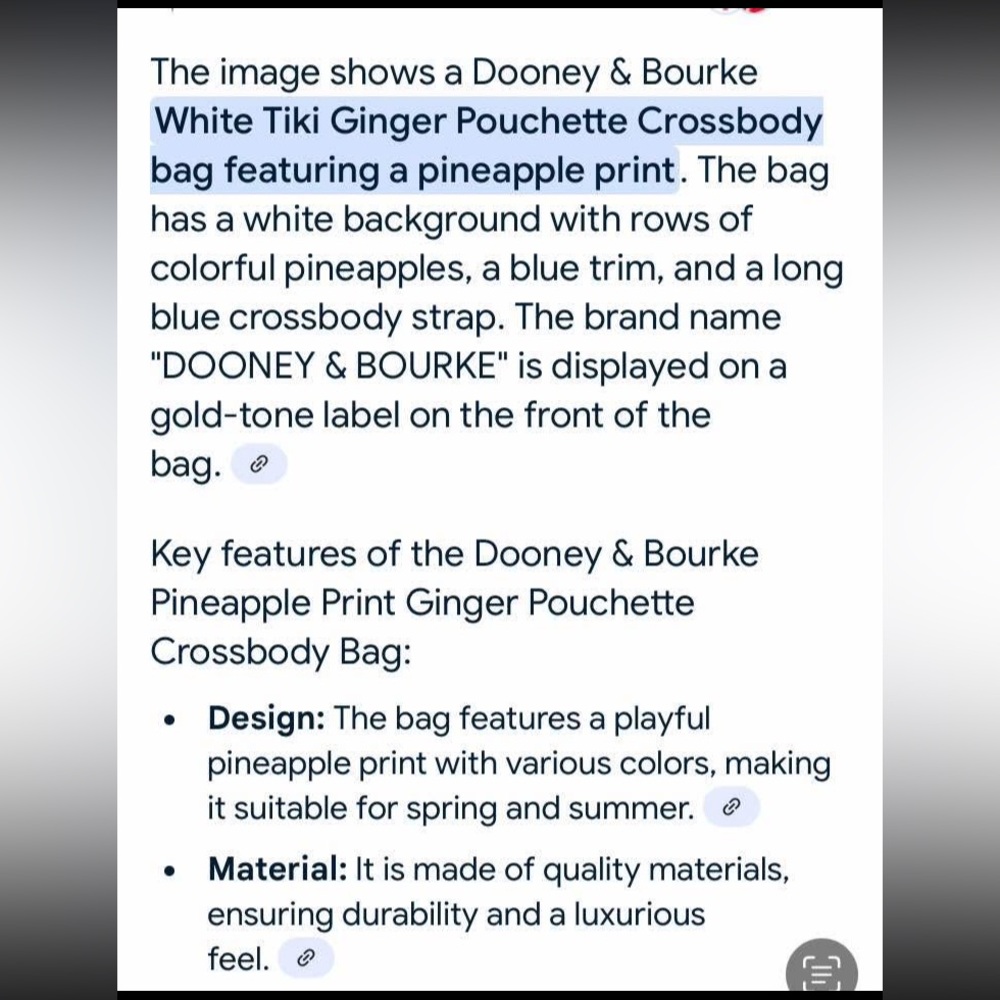 Dooney and bourke pineapple bag - Picture 10 of 10